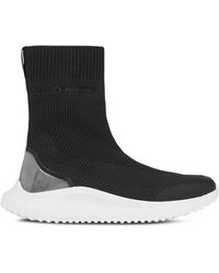 Calvin Klein - Sneakers eva runner sock knit wn yw0yw01204 black/bright white beh - Lyst