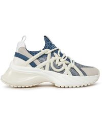 Pinko - Sneakers ariel 01 ss0023 t013 white/denim h9q - Lyst