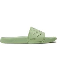 PUMA - Pantoletten Leadcat 2.0 Cut Out 395402-01 Grün - Lyst
