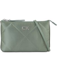 Calvin Klein - Handtasche re-lock quilt crossbody - satin k60k611299 sea spray lkg - Lyst