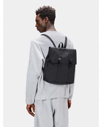 Rains - Schwarzer mini-rucksack mit einzigartigen merkmalen - Lyst