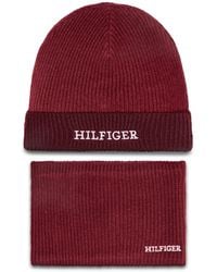 Tommy Hilfiger - Set Mütze Und Loop-Schal Au0Au01938 - Lyst
