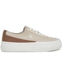 Calvin Klein - Sneakers Vulc Flatform Low Cv Mix Mg Yw0Yw01770 - Lyst