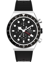 Timex - Uhr Q Three Time Zone Chronograph Tw2V70000 - Lyst
