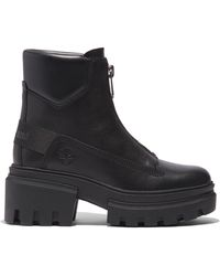 Timberland - Stiefeletten everleigh boot front zip tb0a5yjv0151 black full grain - Lyst