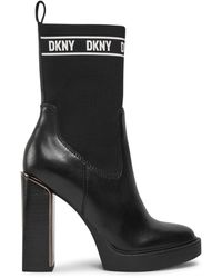 DKNY - Stiefeletten vilma k3321692 black/white 5 - Lyst