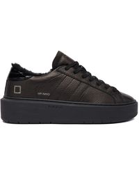 Date - Sneakers Hill Low Fur Platform W431-Hpf-Mn - Lyst