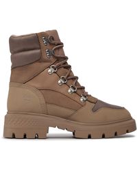Timberland - Schnürstiefeletten cortina valley wrmln wp tb0a5z9z9291 taupe leather - Lyst