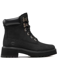 Timberland - Schnürstiefeletten carnaby cool 6in tb0a5nyy015 black nubuck - Lyst
