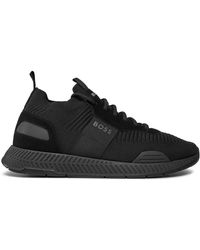 BOSS - Sneakers titanium runn 50498245 black 001 - Lyst