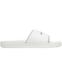 Calvin Klein - Pantoletten Slide Rubber Neoprene Monologo Ym0Ym00361 - Lyst