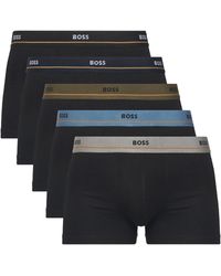 BOSS - Boxershorts-Set Trunk 5P Essential 50531660 - Lyst
