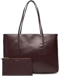 Calvin Klein - Handtasche Emblem Aop Tote W/ Pouch Lv04F3266G - Lyst