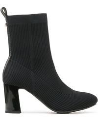 Tommy Hilfiger - Stiefeletten feminine essential knit boot fw0fw07405 black bds - Lyst