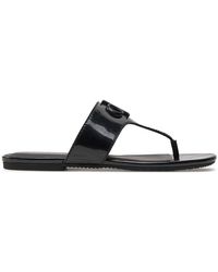 Calvin Klein - Zehentrenner flat sandal slide toepost mg met yw0yw01342 black beh - Lyst