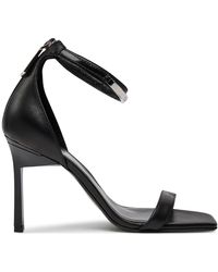 Calvin Klein - Sandalen heel sandal 90 metal bar lth hw0hw01946 ck black beh - Lyst