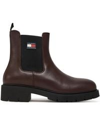 Tommy Hilfiger - Klassische Stiefeletten Tjw Chelsea Leather Boot En0En02825 - Lyst