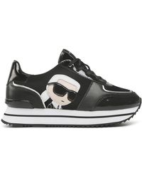 Karl Lagerfeld - Sneakers kl61930n black lthr/suede - Lyst