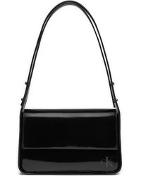 Calvin Klein - Handtasche block ew flap shoulderbag25 s k60k611833 black beh - Lyst