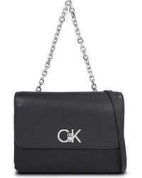 Calvin Klein - Handtasche Re-Lock Double Gusett Bag_Jcq K60K611877 - Lyst