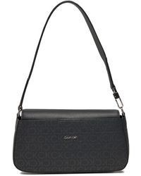 Calvin Klein - Handtasche business shoulder bag_epi mono k60k611888 black epi mono 0gj - Lyst