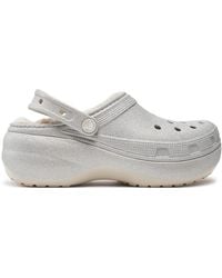Crocs™ - Pantoletten Classic Platform Glitter Lined Clog W 210413 - Lyst