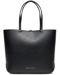 Tommy Hilfiger - Handtasche tjw ess must tote aw0aw15827 black bds - Lyst