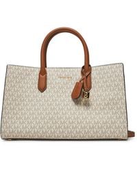 MICHAEL Michael Kors - Handtasche Scarlett Medium Signature Logo Satchel 30F4Gets2B - Lyst