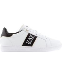 EA7 - Baskets Classiques En Cuir - Lyst