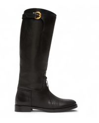 Weekend by Maxmara - Bottes En Cuir Visby Noires - Lyst