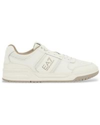EA7 - Baskets En Cuir Baseline - Lyst