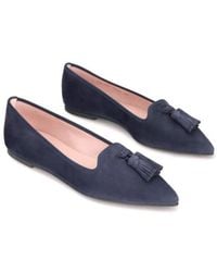 Pretty Ballerinas - Ballerines En Cuir Bleu Ella - Lyst
