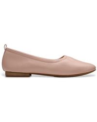 Clarks Fawna Jane - Ballerines Femme En Cuir - Confort Et Style Classique - Semelle Caoutchouc