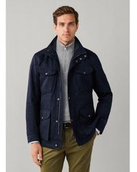 Hackett - Veste Velospeed Bleu Marine - Lyst