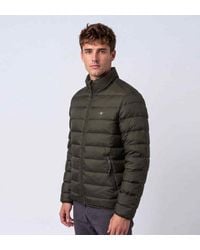 GANT - Veste En Duvet Léger Vert Foncé - Lyst