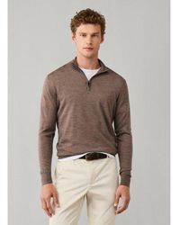 Hackett - Pull À Fermeture Éclair Ess Merino Hzip - Lyst
