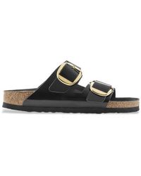 Birkenstock - Arizona Sandales En Cuir Noir - Lyst