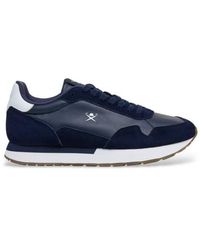 Hackett - Vector Plain Leather Sneakers - Lyst