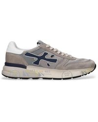 Premiata - Baskets Mick En Cuir Gris - Lyst