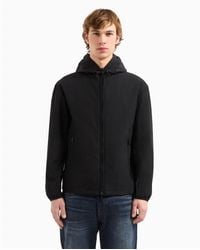 ARMANI EXCHANGE - Veste Coupe-Vent Noire - Lyst
