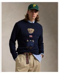 Polo Ralph Lauren - Pull En Coton Et Lin Avec Polo Bear - Lyst