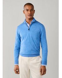 Hackett - Pull À Fermeture Éclair Ess Merino Hzip - Lyst