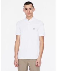 ARMANI EXCHANGE - Polo Classique En Coton - Lyst