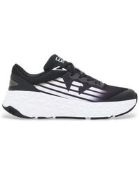 EA7 - Baskets Kobra Noir, Blanc - Lyst