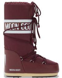 Moon Boot - Bottes Icon En Nylon Marron - Lyst