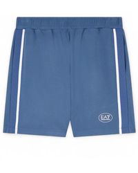 EA7 - Short Tennis Club Bleu - Lyst