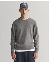 GANT - Pull À Col Roulé En Coton Classique - Lyst