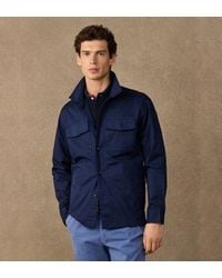 Hackett - Surchemise Overshirt Bleu Marine - Lyst