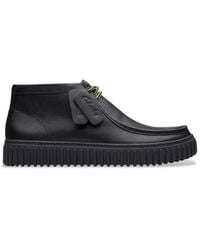 Clarks - Bottines En Cuir Torhill Hi - Lyst