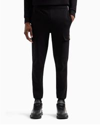 EA7 - Pantalon Cargo Core Identity Noir - Lyst